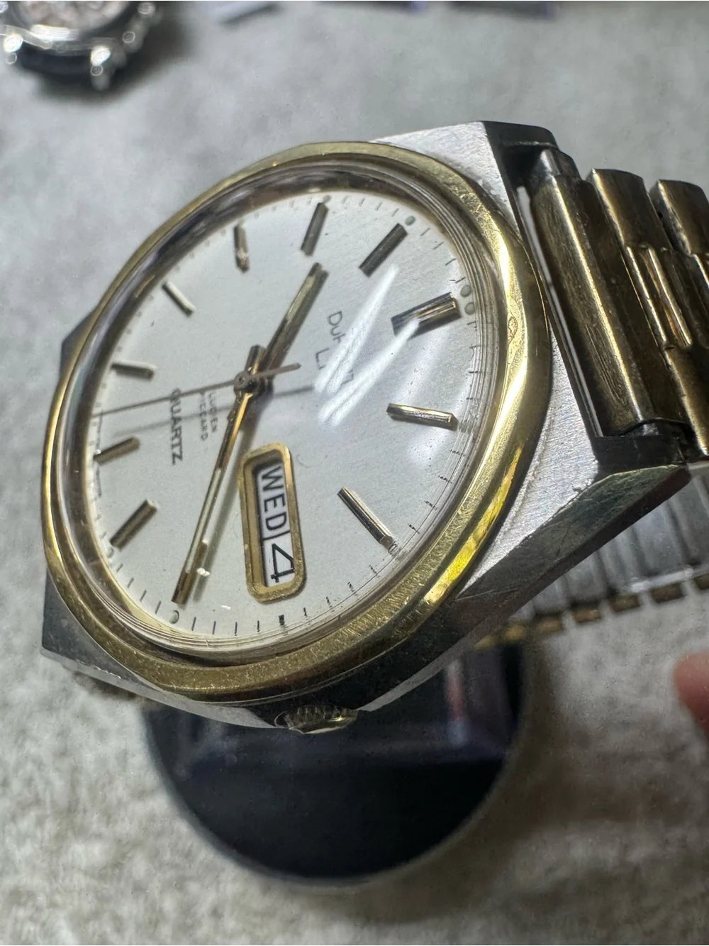 Men's Gold & Silver Tone Quartz Watch - Day/Date